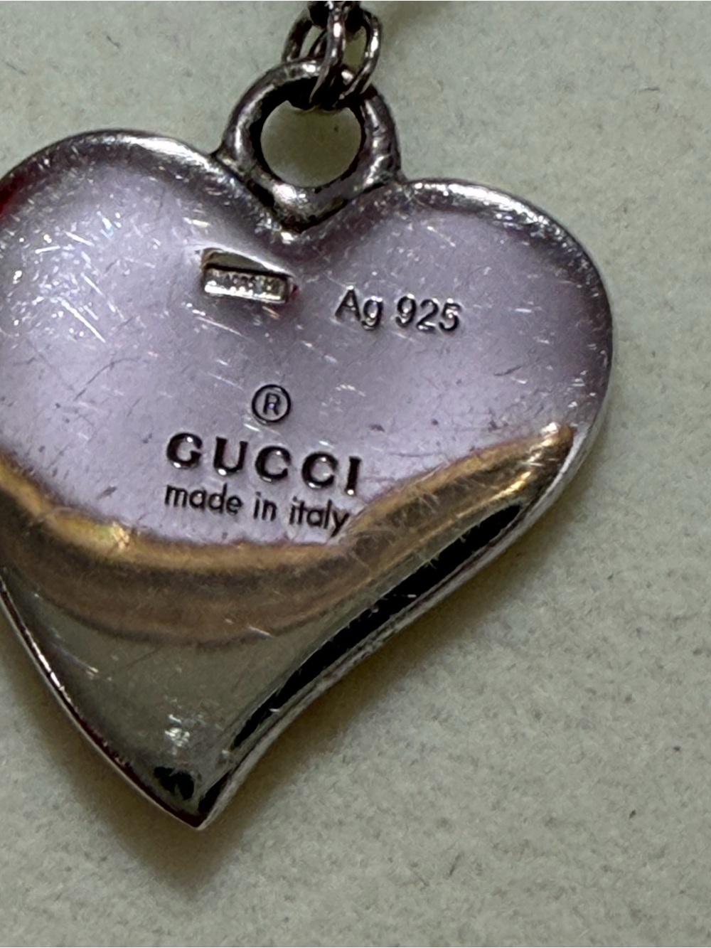 Gucci Heart Necklace 925 Silver - Picture 2 of 8